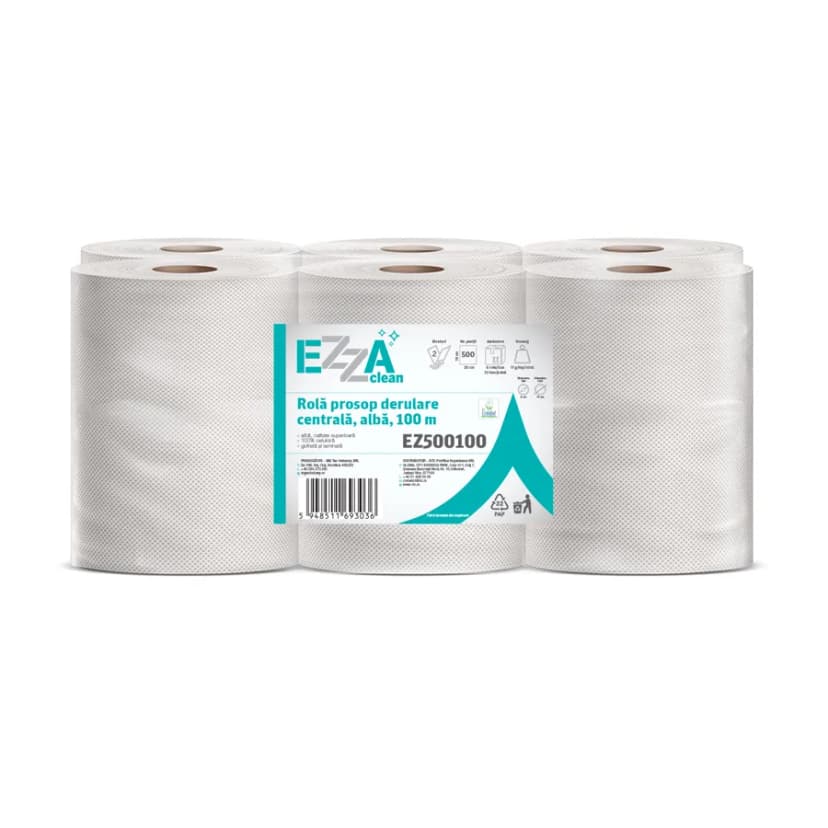 Rolă prosop derulare centrală EZZA Clean, 100 m